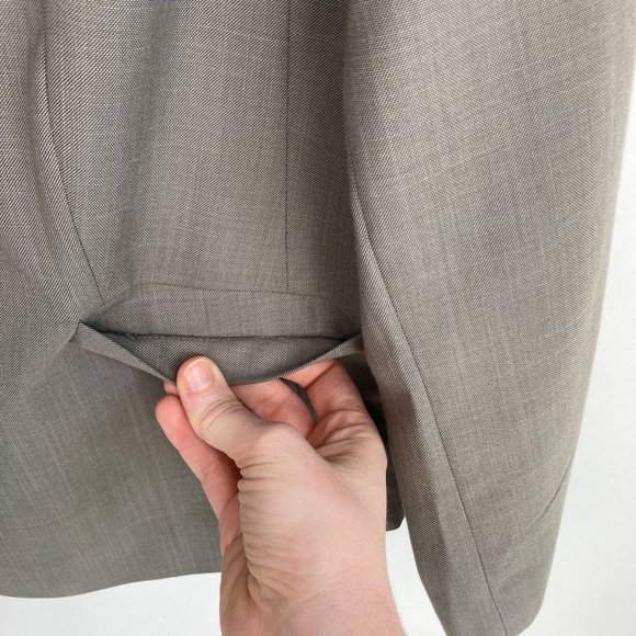 Calvin Klein Gray Two Button Blazer 12 - Picture 4 of 14